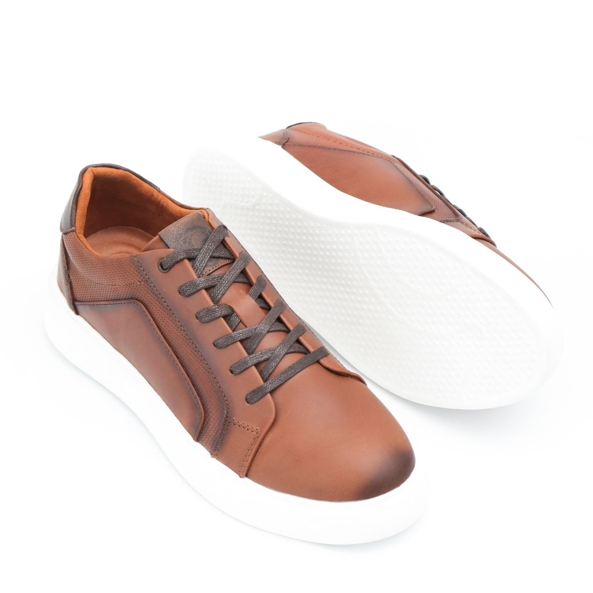 Zapato de Cuero 533 Color Miel Mate