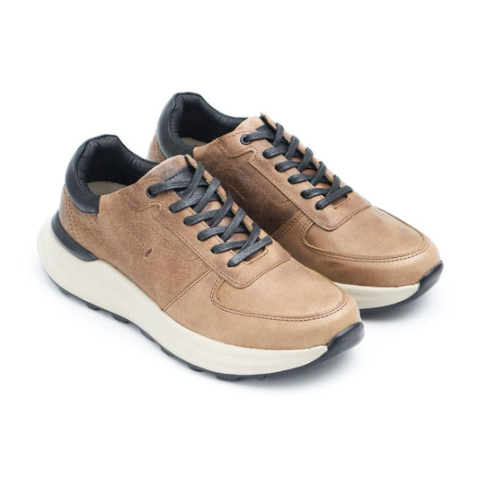 Zapato en Cuero 3315 Color Beige graso