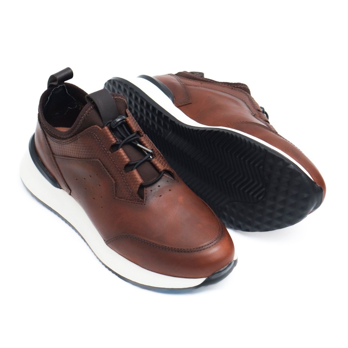 Zapato de Cuero 401 Color Coñac