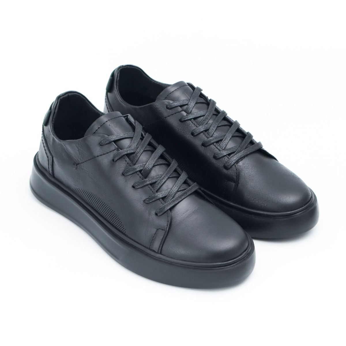 Zapato de Cuero 3312 Color Negro con Verde