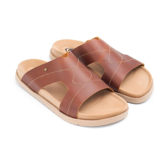 Sandalia Steep 60 En Cuero Color Miel